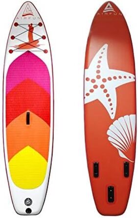 Надувний SUP-борд SENA AIRFUN, 305x76x15 см, 10.0', вантажопідйомність 150 кг, Комплект Stand UP Paddle Board, iSUP, червоний