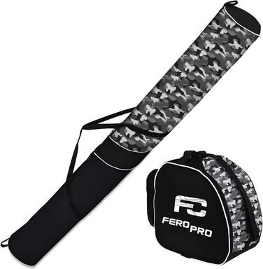 Ferocity Premium набір: сумка для лиж, сумка для лижних черевиків, шолома та палиць, камуфляж