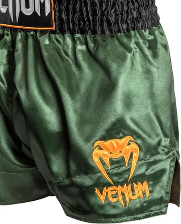 Шорти для тайського боксу Venum Classic Muay Thai (Зелений/Чорний/Золотий, M Slim)