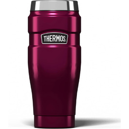 Термокружка Thermos King з нержавіючої сталі, 470 мл, колір малиновий