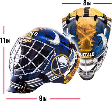 Дитяча хокейна воротарська маска Franklin Sports NHL Buffalo Sabres, для стріт-хокею, ліцензія НХЛ
