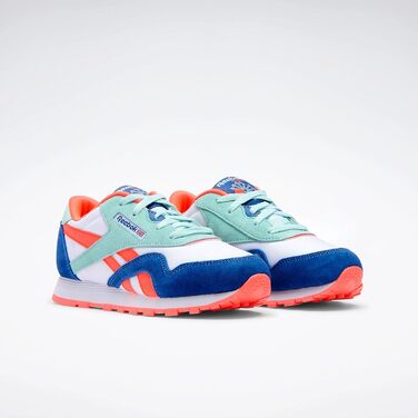 Дитячі кросівки Reebok Cl-Nylon, 29 EU, блакитний/білий/помаранчевий