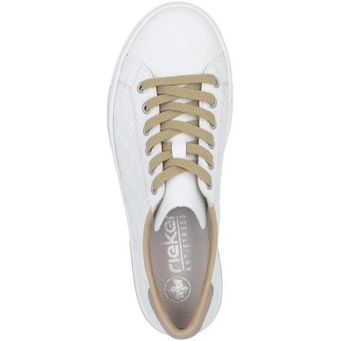 Кросівки жіночі Rieker L88W2 білі, низькі, 39 EU - зручне взуття для міста