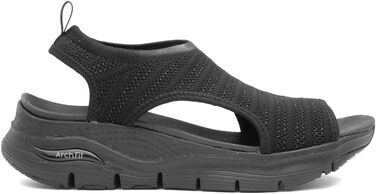 Сандлії Skechers Arch Fit City Catch для жінок (38 EU, чорний мілар з трикотажу)