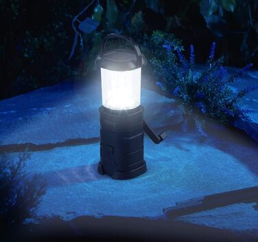 Semptec Ліхтарі для виживання Urban Survival Technology: Набір 2 шт. LED кемпінгові ліхтарі, зарядка від динамо, сонячної батареї та USB (ліхтарі-кришки, ліхтарі на ручку, power bank)