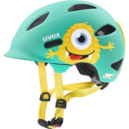 Дитячий велосипедний шолом uvex OYO Style Monster Lagoon, з боковим захистом, регульований розмір 45-50 см, матовий