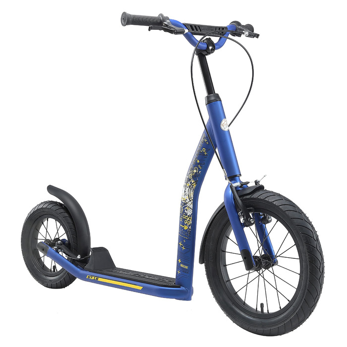 Самокат дитячий STAR SCOOTER City Kick Scooter 16 дюймів, з пневматичними колесами, регульована висота, блакитний