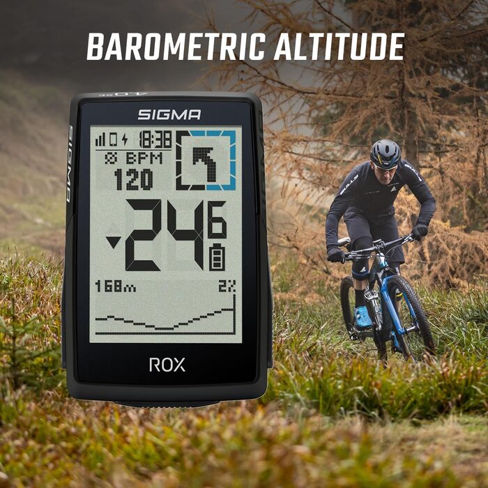 Велокомп'ютер SIGMA ROX 4.0 SE Special Edition GPS, чорний. Навігація, висотомір, сумісний з E-Bike