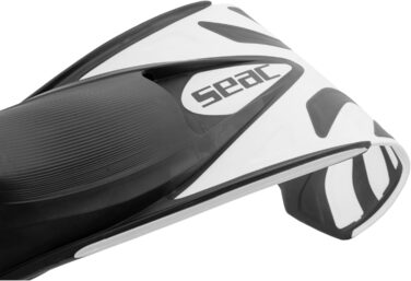 Seac Azzurra Ласти для снорклінгу, закритий мисок, м'який гумовий матеріал, білі, для дорослих та дітей (34/35)