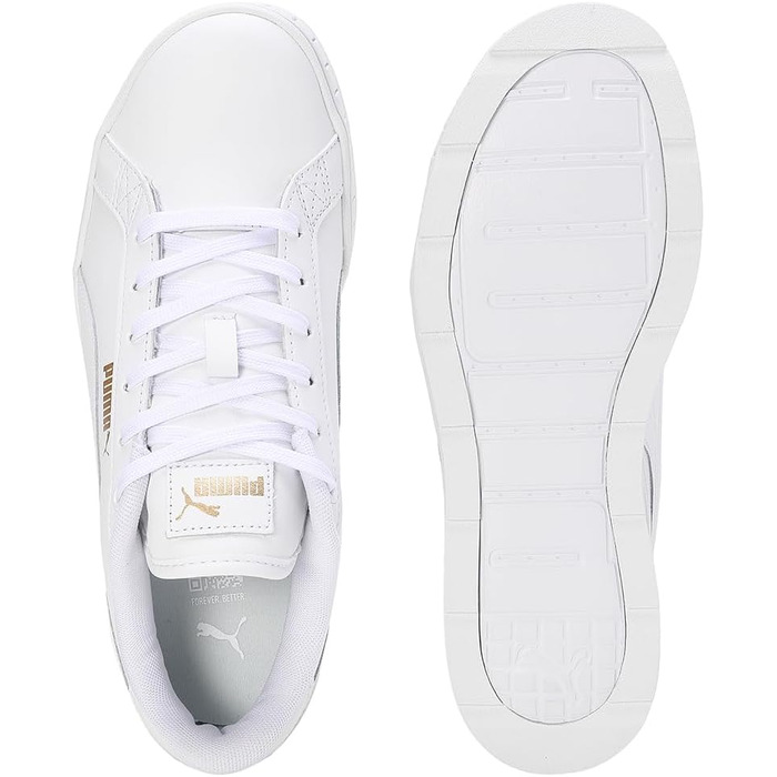 Жіночі футбольні бутси PUMA Karmen Wedge White (40.5 EU, White/White/Gold)