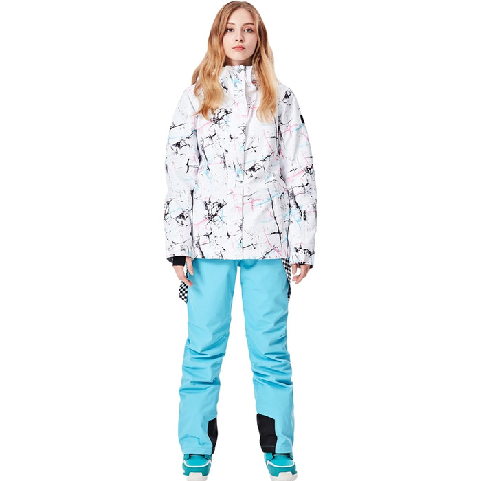 Жіночий гірськолижний костюм ALSOGO: вітро- та водонепроникний комплект для катання на лижах та сноуборді (M)