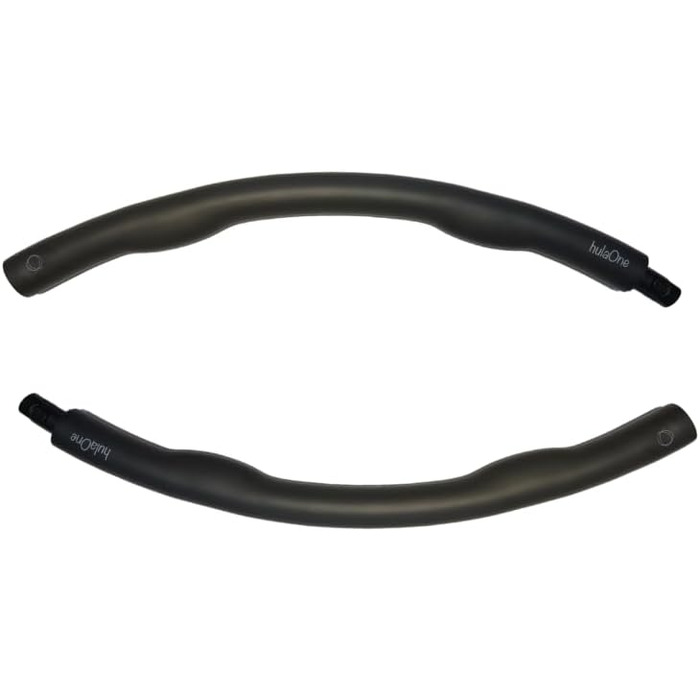 Преміум хулахуп hulaOne Classy Hoop 1,2 кг для фітнесу та схуднення, чорний, для дорослих