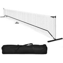 Мережа для тенісу, піклболу, волейболу та бадмінтону COSTWAY 670x92 см, з металевим каркасом та сумкою, для дітей та дорослих, для використання на вулиці, вологостійка