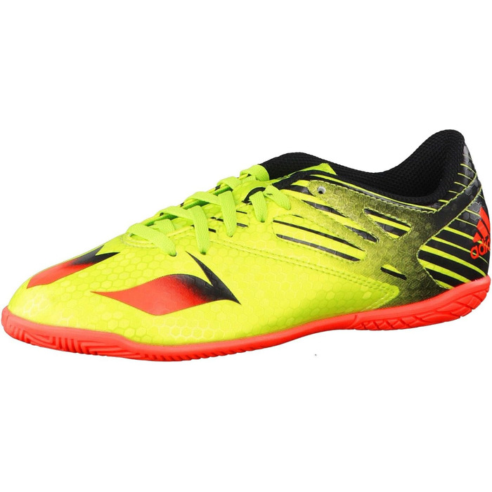 Дитячі футбольні бутси adidas Messi 15.4 Indoor для залу, 28 EU, зелені, Semi Solar Slime, Solar Red, Core Black