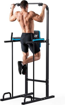 Стійка для підтягувань та віджимань JX FITNESS Kraftturm, багатофункціональна станція для тренувань, турнік, бруси, прес, домашній спортзал
