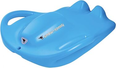 Санки пластикові BIG Snow Speedy, блакитні, з ручками та сидінням, для дітей від 5 років і дорослих, зимова іграшка