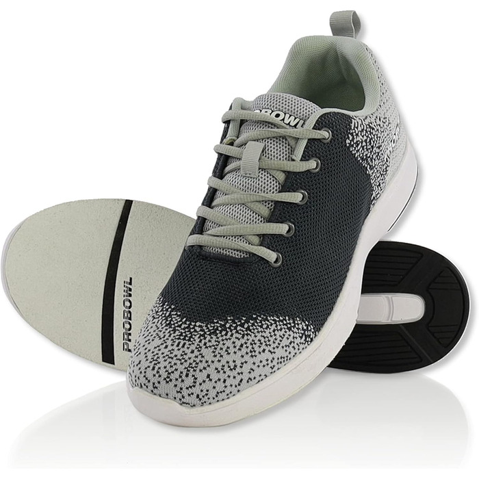 Боулінг-шоу EMAX Pro Bowl - Taktika для чоловіків, жінок та юніорів. Чорно-білі боулінг-шоу, розмір 38,5-46 (EU)