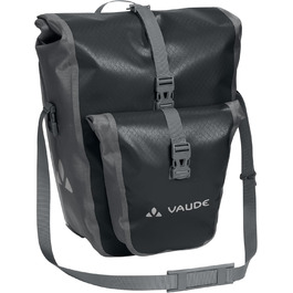 Велосумка VAUDE Aqua Back Plus 25 л, водонепроникна, для багажника, чорна, проста фіксація, Німеччина
