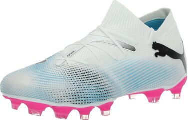 Жіночі футбольні бутси PUMA Future 7 Match Firm для штучного покриття (41 EU, Puma White/Puma Black/Poison Pink)