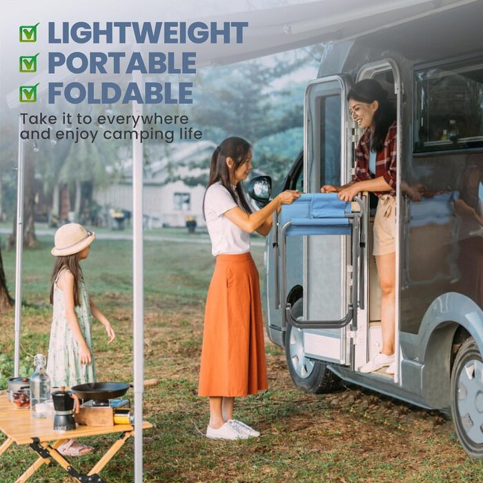 Крісло для кемпінгу Homecall: складне, ультралегке, 120 кг, для відпочинку на природі, риболовлі, саду. Набір 2 шт.