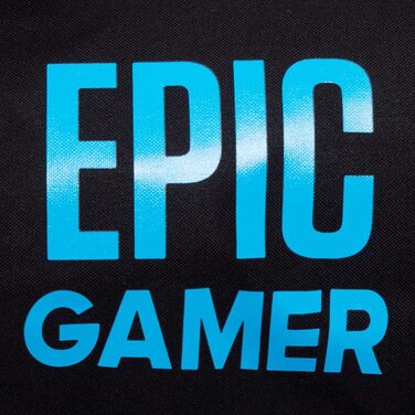Спортивна сумка Epic Gamer для дорослих і дітей, чорна, з плечовим ременем, відділенням для взуття та водонепроникним відділом, універсальний розмір, Barrel Bag