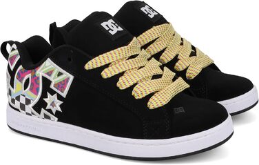 DC Shoes Court Graffik Low - жіночі кеди для скейтбордингу, біло-чорні (41 EU)