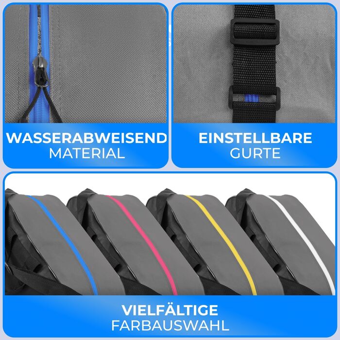 Сумка для ковзанів STYNGARD Montreal (чорно-синя) – універсальна для ковзанів та роликів, міцна та надійна