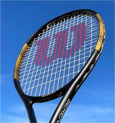 Тенісна ракетка Wilson Serena Elite 103 для дорослих, чорна/золота, розмір ручки 3 (4 3/8 дюйма)