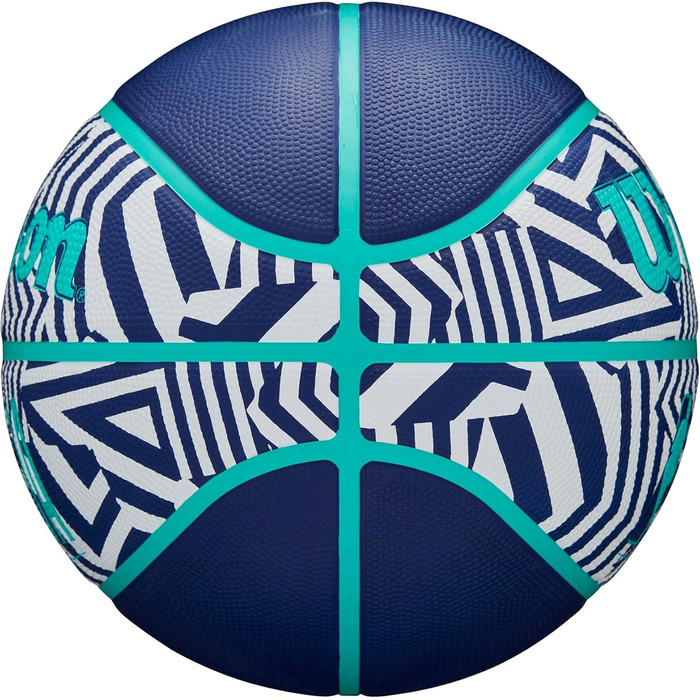 Баскетбольний м’яч Wilson NBA DRV Plus Dazzle Camo для вулиці, розміри 6 і 7