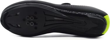 Велосипедні туфлі для їзди по пересіченій місцевості та шосе, сумісні з SPD/SPD-SL, для чоловіків та жінок (42 EU, Чорний/Зелений)