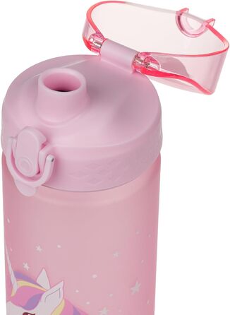 Дитяча пляшка для води Baagl Trinkflasche 500 мл, непротікаюча, Tritan (Єдиноріг I) для школи та спорту