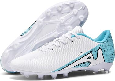 Футбольні бутси KUUK для штучного покриття та залу: чоловічі, дитячі, для тренувань та гри, AG, FG, TF, білі, 42 EU