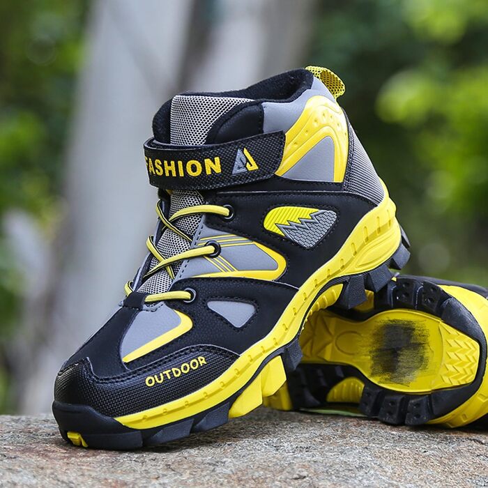 Дитячі трекінгові черевики Wanderschuhe для хлопчиків, водонепроникні, розмір 31-40, жовті