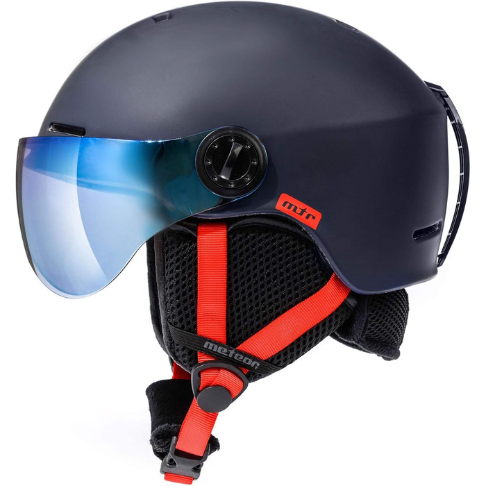 Шолом гірськолижний дитячий/жіночий/чоловічий Meteor, Navy blue (53-55 см)