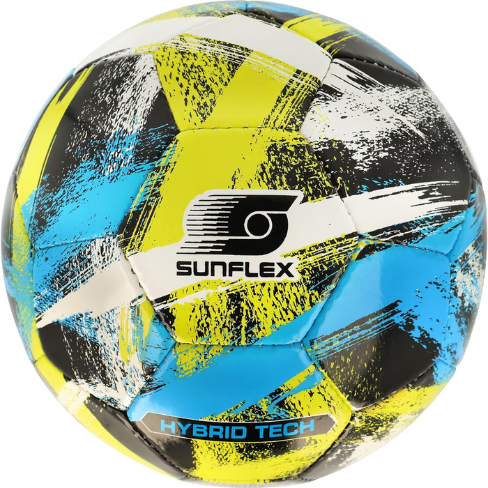 М'ячі Sunflex® для спорту: футбол та волейбол | Ідеальні для активного відпочинку | Розмір 5 для турнірів | Підходять для залу, пляжу, газону, вулиці та парку | Ручна робота, висока якість, сучасний дизайн (футбольний ефект Scratch)