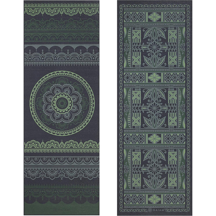 Йога мат Gaiam Premium 6 мм – двосторонній, товстий, неслизький, для йоги, пілатесу та вправ на підлозі (172,7 x 61 x 6 мм)