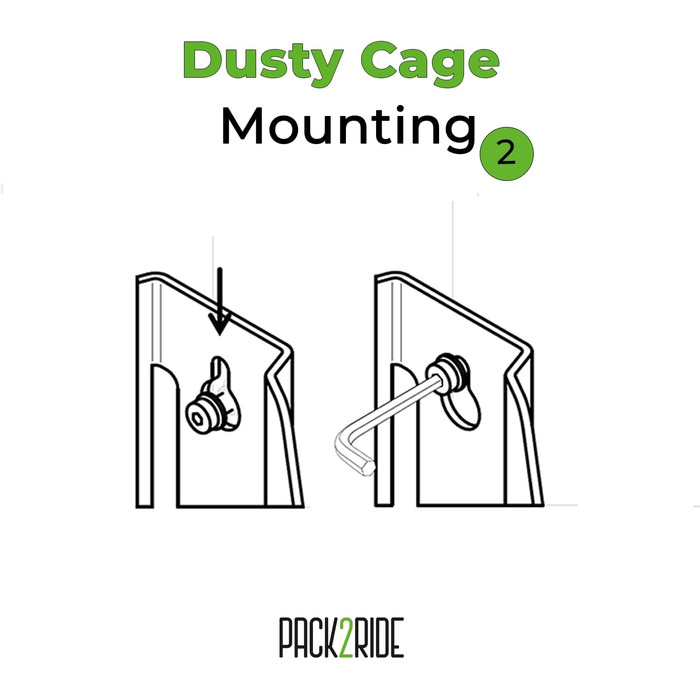 Велосипедний вантажний кошик PACK2RIDE Dusty Cage з алюмінієвого сплаву, легкий, з великою сумкою, підсклянником, легкий монтаж, для безпечного транспортування на велоподорожах