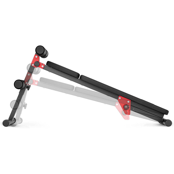 Складана лавка для тренувань Marbo Sport MH-L104 2.0, чорна, виробництво ЄС