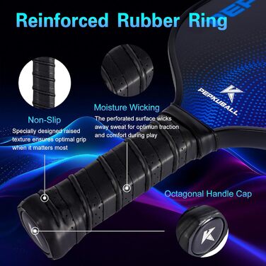 Набір для піклболу: ракетки та лопатки з фібергласовою поверхнею, для чоловіків та жінок