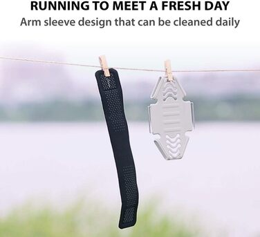 Спортивний браслет на руку BONE для iPhone/Samsung, чорний, L (25-40см)