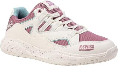 Жіноче кросівки K-Swiss Tura Team для падел-тенісу, 41 EU, білий, лілак, пастельно-бірюзовий
