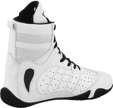 Боксерські рукавички для чоловіків, Муай Тай, кікбоксинг, спаринги, підлітки, боксери, тренери, бойові мистецтва, дихаючі, бодібілдинг, розмір 38-47 (41 EU, білий)