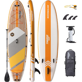 THURSO SURF Надувна SUP-дошка Waterwalker 120 305×76×15 см, комплект: карбонове весло, рюкзак, двокамерний насос, страховочний лиш