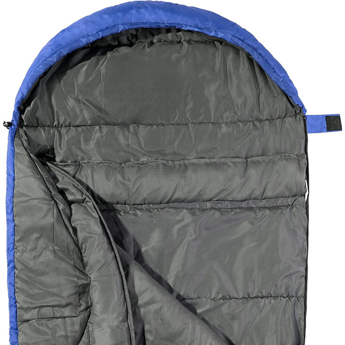 Сплячий мішок Black Crevice Alaska 250 I - для кемпінгу та активного відпочинку. Атмосвітний, водонепроникний, довжиною 215 см, синій.