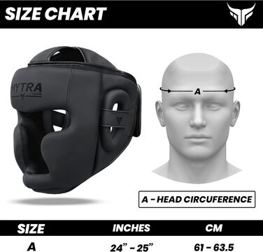Захист голови для чоловіків та жінок — повний захист обличчя для спарингу з захистом скронь, чола та вух, регульована посадка для MMA, Муай Тай та кікбоксингу
