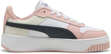 Жіночі кросівки PUMA Carina Street, біло-сірі з рожевим акцентом, розмір 38 EU