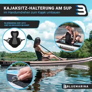 Надувна SUP-дошка Bluemarina Ariki Tiki 325x86x15 см, 5 років гарантії, комплект для сапбордингу, вантажопідйомність до 140 кг