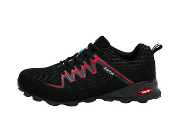 Спортивне взуття для жінок та чоловіків: Кросівки для бігу та залу, повсякденні, розміри 36-46 (чорно-червоні)