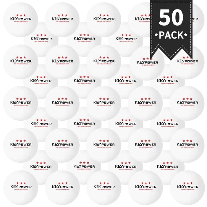 М'ячики для пінг-понгу K40+ Professional: 3 зірки, ABS-пластик, для тренувань, ігор, клубів та любителів (дорослих та дітей)