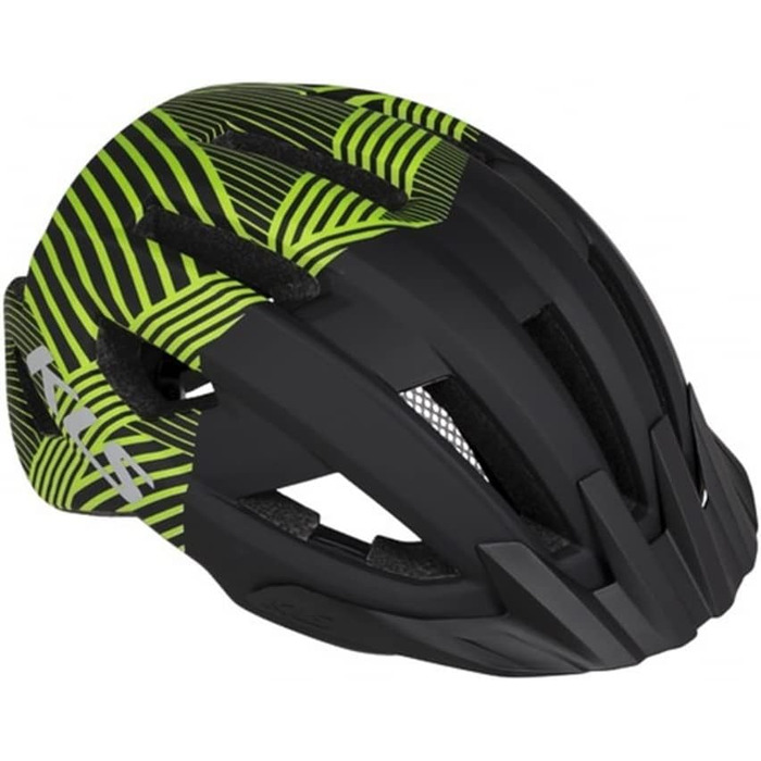 Велошолом Kellys DZE KLS MTB для чоловіків і жінок, регульований, чорний/зелений, розмір M/L (55-58 см), технологія In-Modus